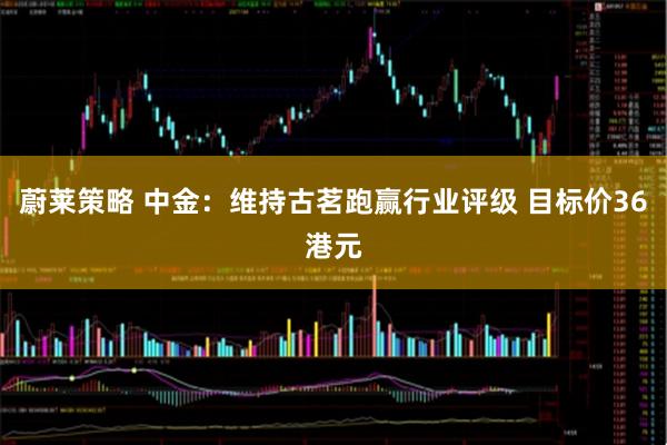 蔚莱策略 中金：维持古茗跑赢行业评级 目标价36港元