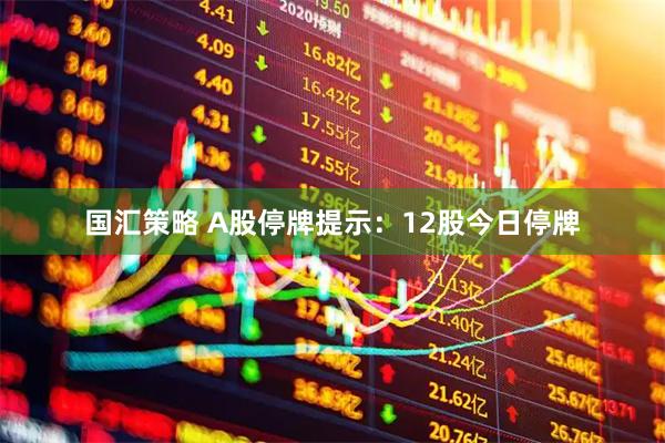 国汇策略 A股停牌提示：12股今日停牌